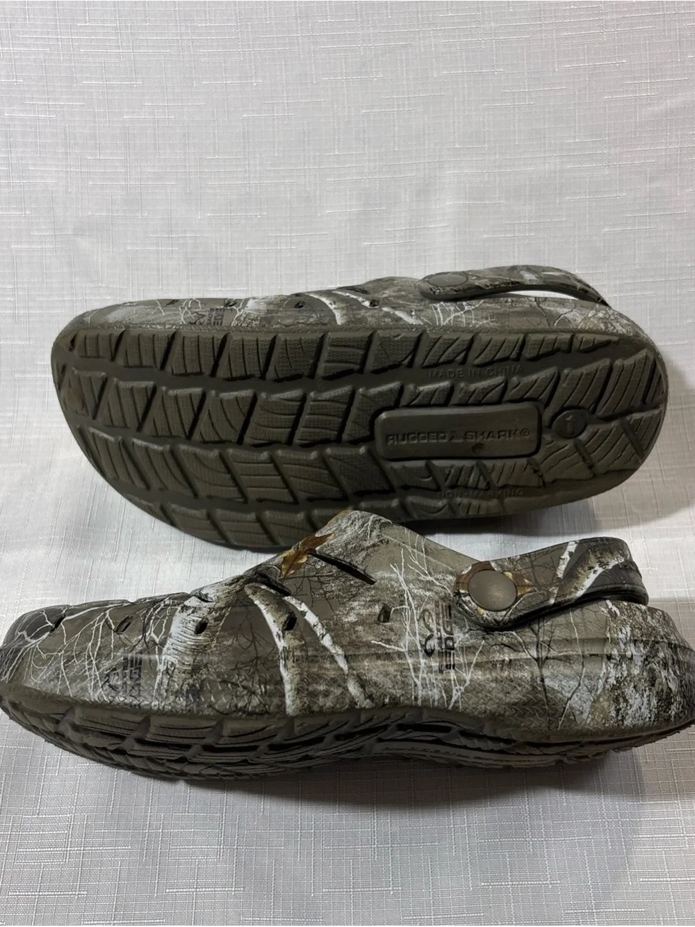 Kids Camo Water Clog - Gray/Green/Brown